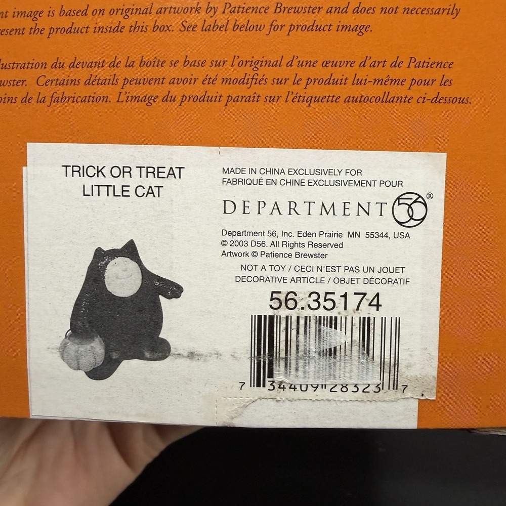 2 Krinkles Cat Witch Spider Ornament DEPT 56 Patience Brewster Halloween Set Box - Picture 9 of 11